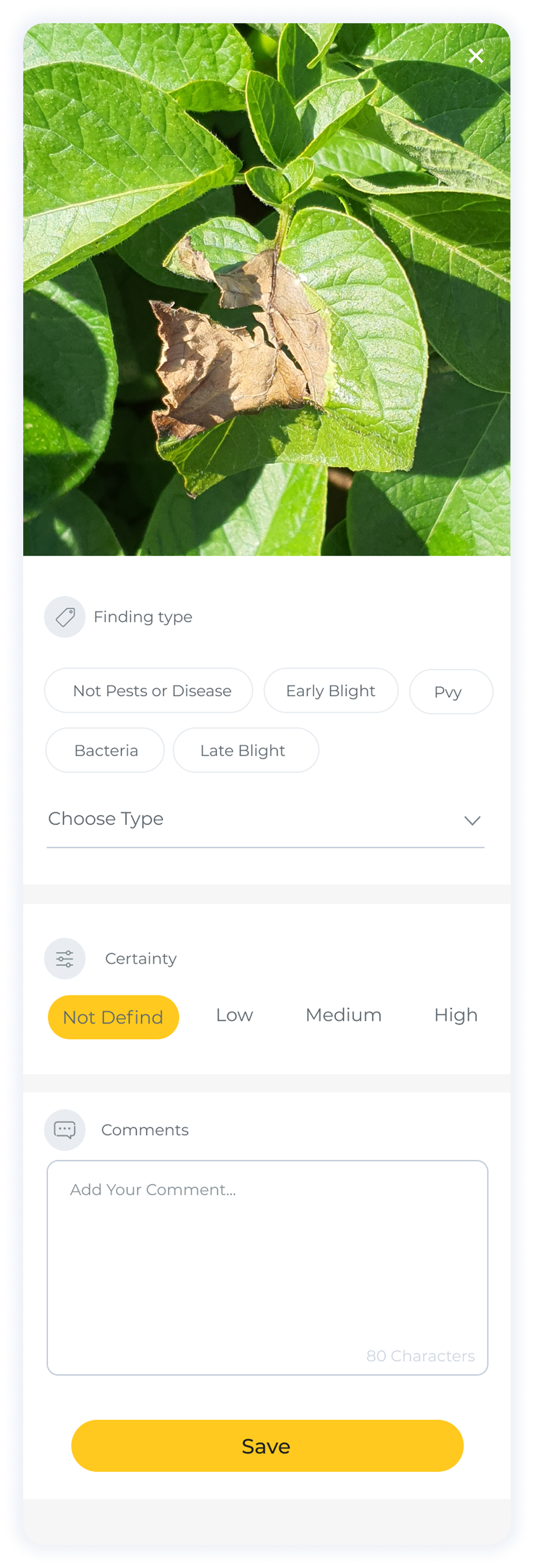Before: the original photo upload form